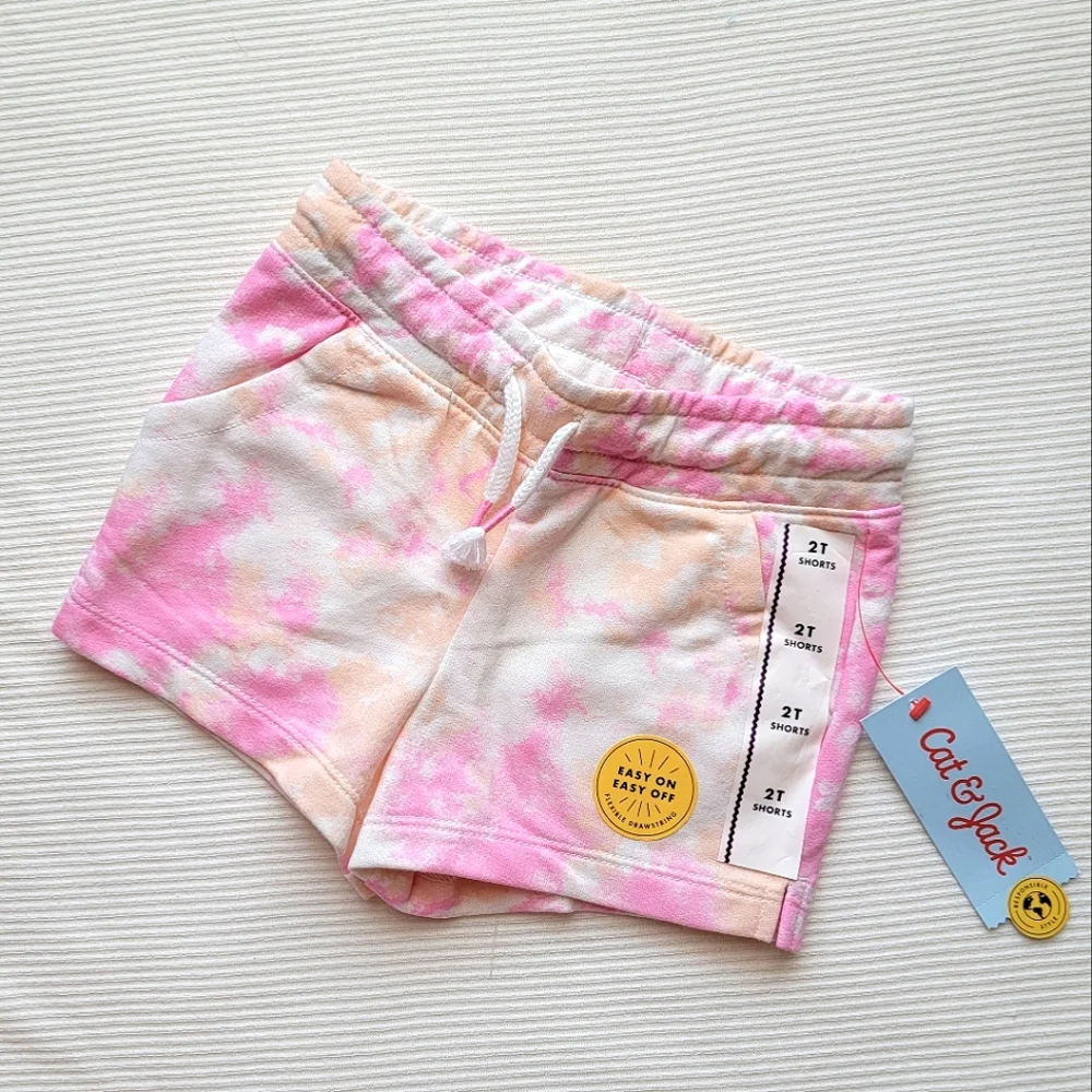 Cat & Jack Pink Tie Dye Shorts